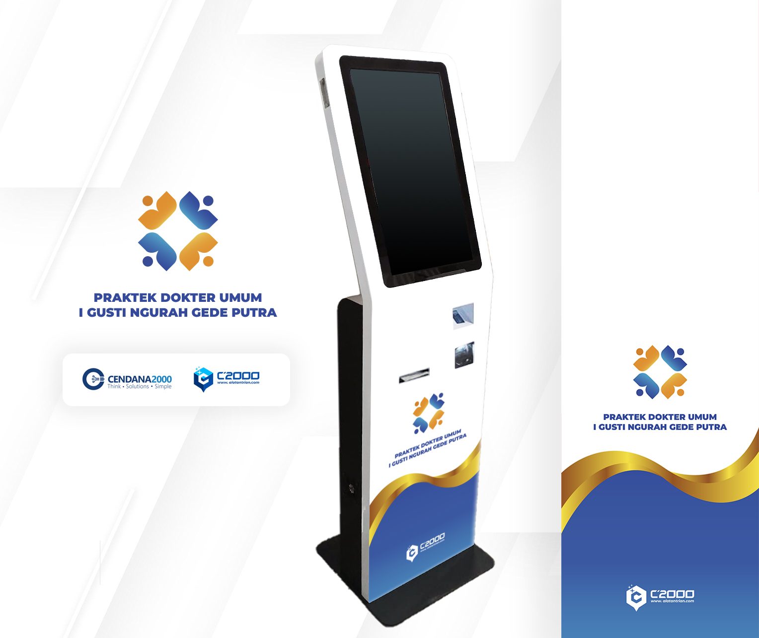 Mockup Desain KiosK Klinik Dokter I Gusti Ngurah Gede Putra